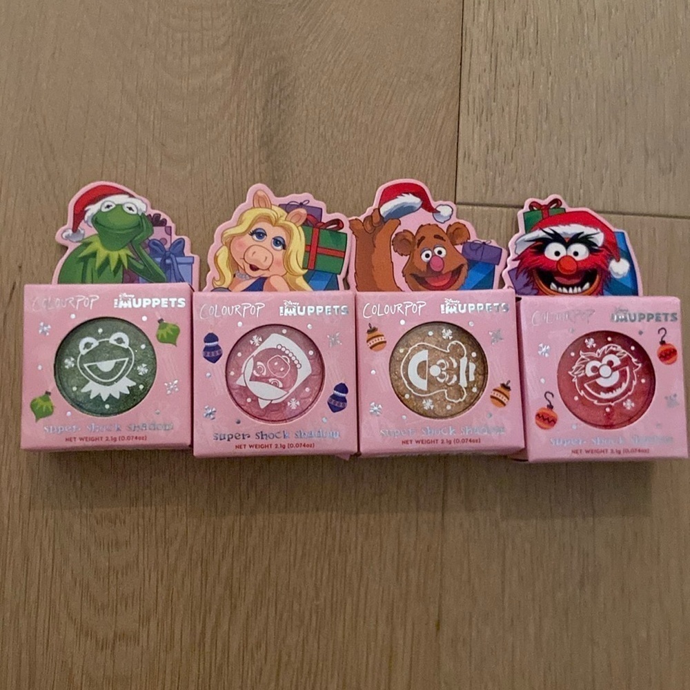 Muppets x Colourpop super shock shadows set of 4